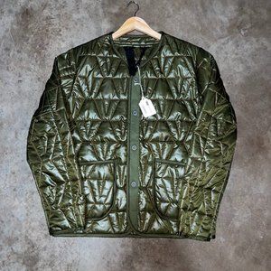 Vlone Green Quilted Jacket SZ L **FINAL DROP**